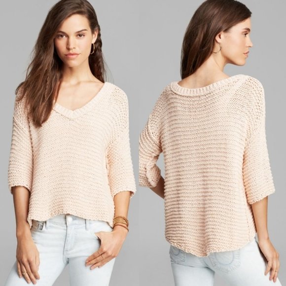 Free People • Park Slope Sweater Blush - Picture 1 of 8